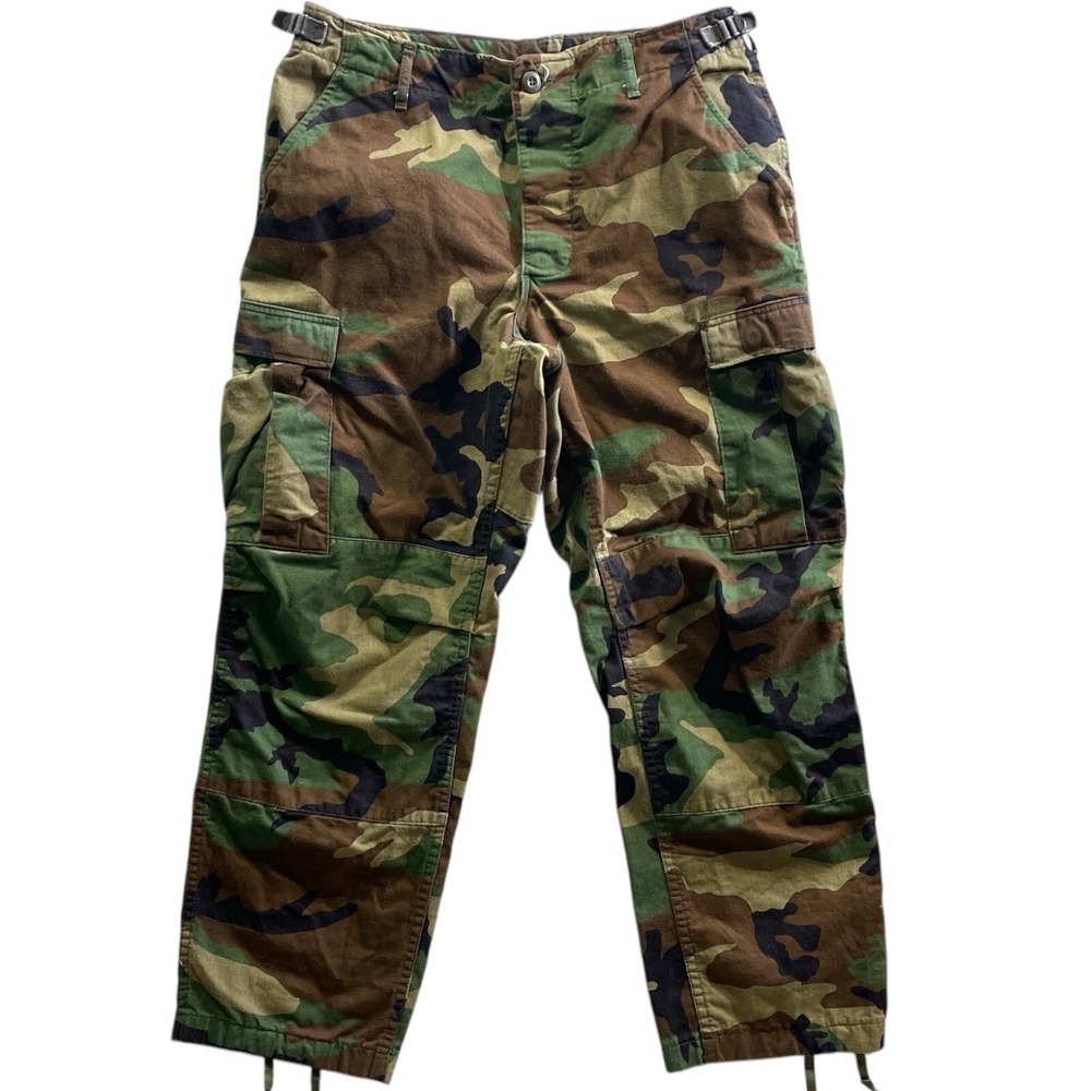 Woodland Camo Pattern Combat‎ Trouser Unisex Medium-Short